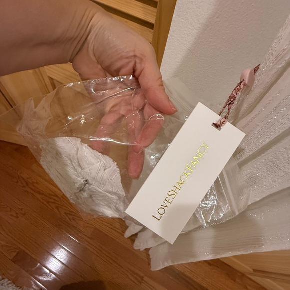 LoveShackFancy White Halter Maxi Gown - Picture 6 of 11